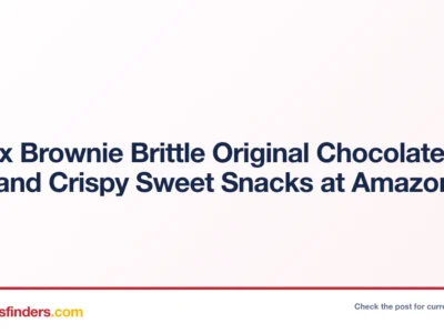 $13.xx Brownie Brittle Original Chocolate Chip Thin and Crispy Sweet Snacks at Amazon