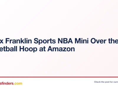 $11.xx Franklin Sports NBA Mini Over the Door Basketball Hoop at Amazon