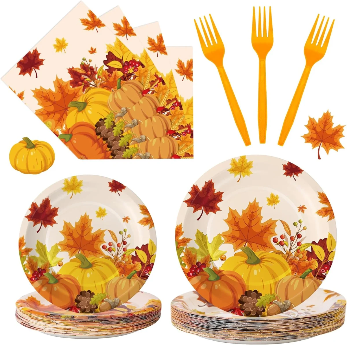Thanksgiving Plates and Napkins Sets Deal: Only $9.xx