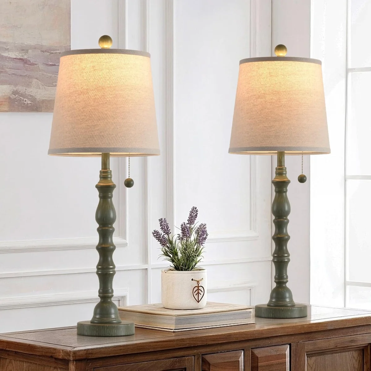 Modern Farmhouse Table Lamp Set Only $35.xx (Reg. $41) at Amazon