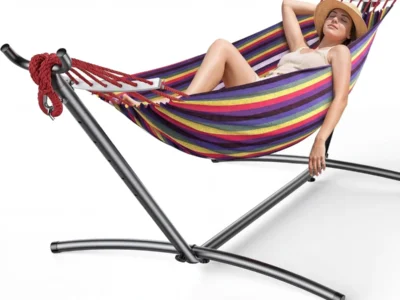 Double Hammock with Heavy-Duty Steel Stand Deal – Save with Promo