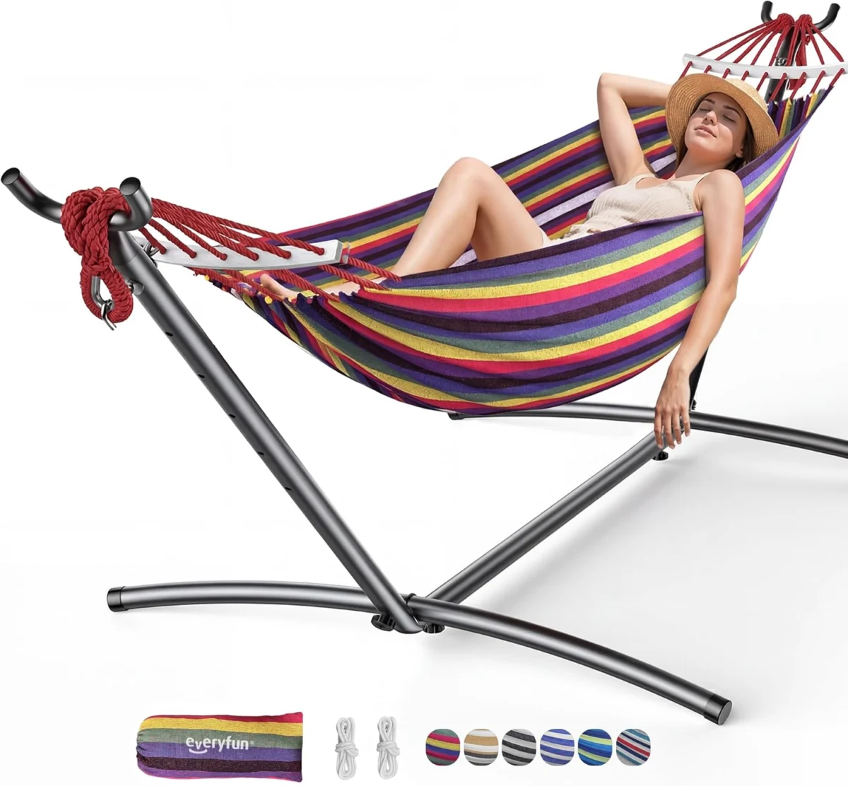 Double Hammock with Heavy-Duty Steel Stand Deal – Save with Promo