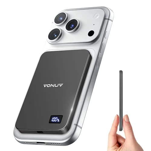 VONUV 5000mAh Magnetic Wireless Power Bank Deal: at Amazon