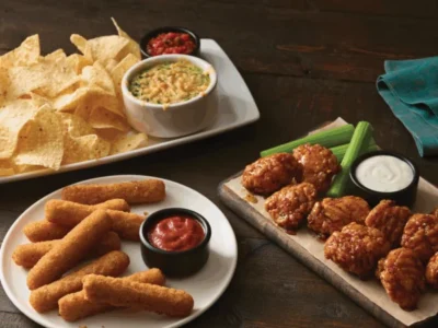 Applebee’s appetizer menu photo; October 28 offer covers mozzarella sticks or a Brownie Bite only