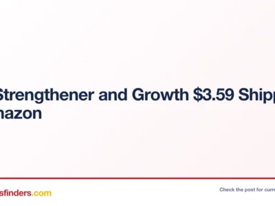 Nail Strengthener and Growth $3.xx Shipped at Amazon