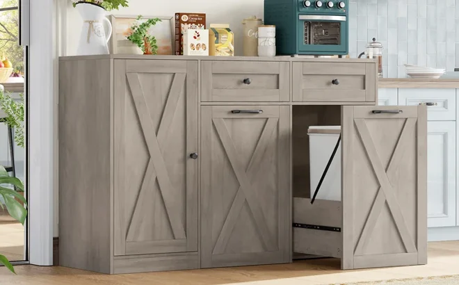 HOMECHO Tilt Out Trash Cabinet Deal: Save $366 at Wayfair