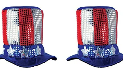 2-Pack Beistle Glitz N’ Gleam Uncle Sam Top Hat $13.xx at Amazon