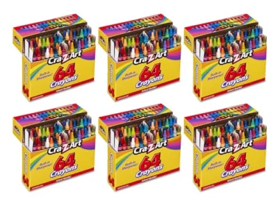 6-Pack Cra-Z-Art 64-Сount Crayons $9.xx at Amazon