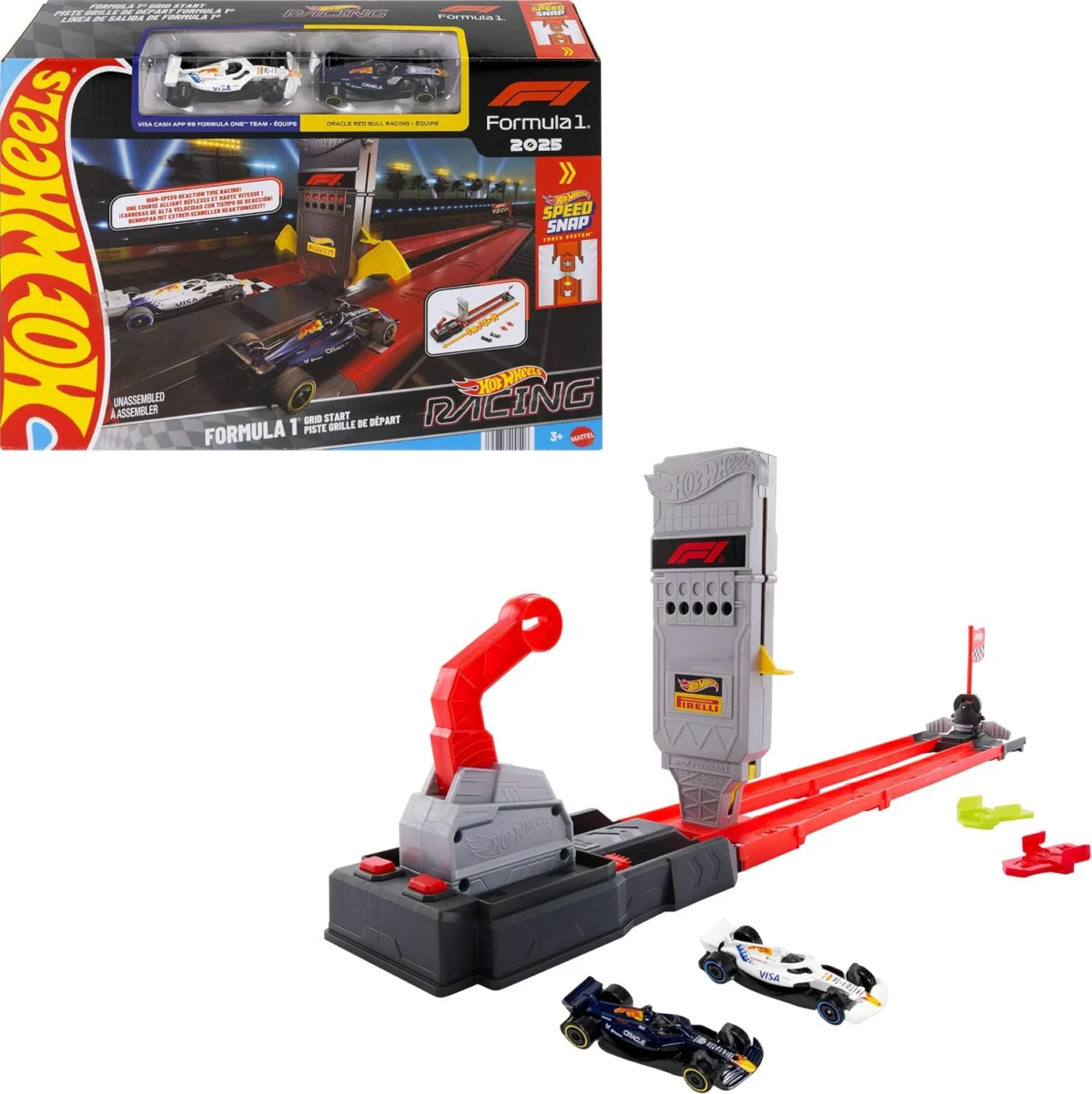 1 Grid Start Track Set Deal: Save 51% with 2 Die-Cast Cars