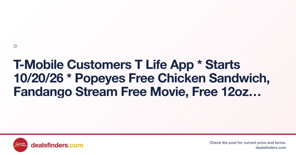 T-Mobile Customers T Life App Freebies at 7 Eleven