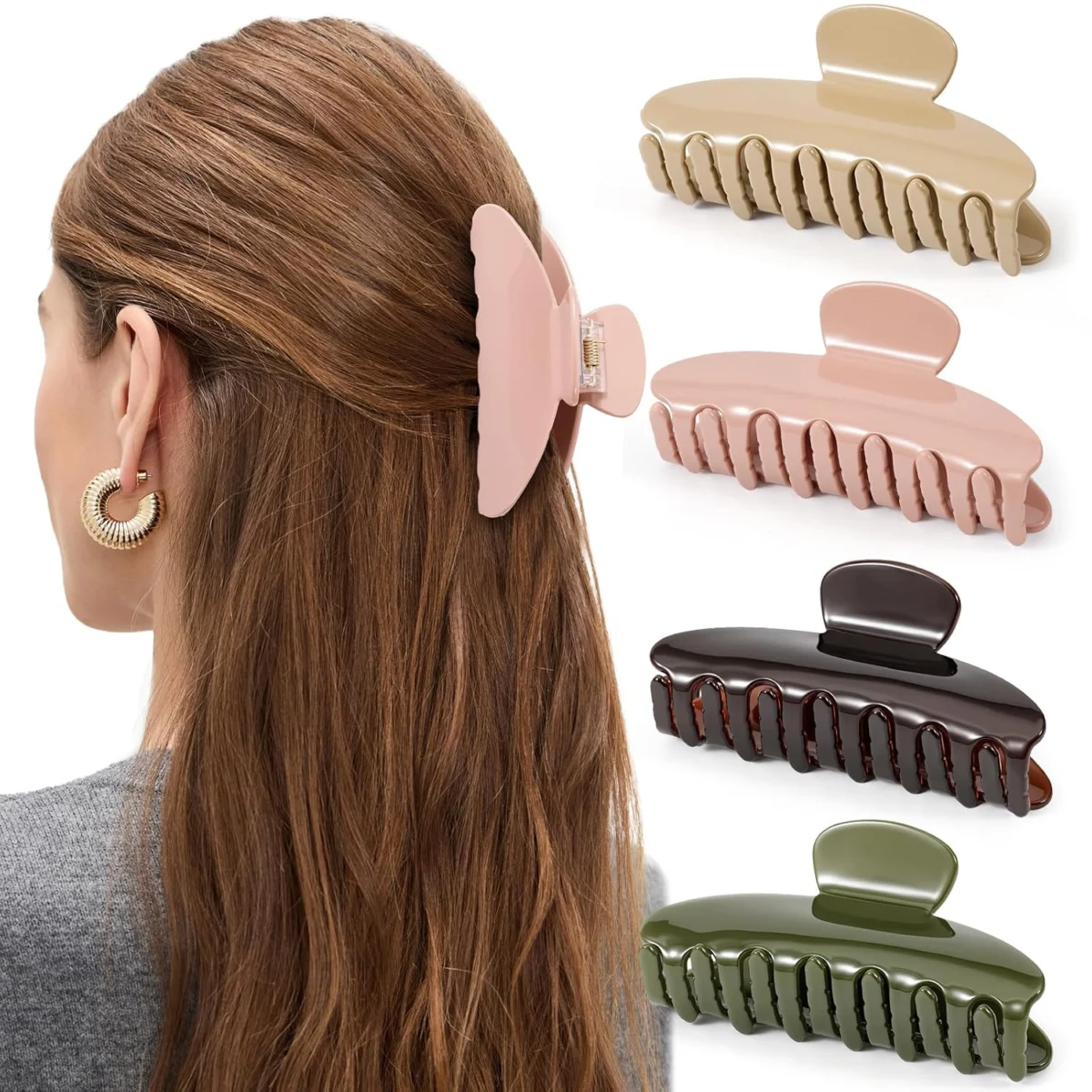 4 Pack Large Hair Clips Deal: Save 50%