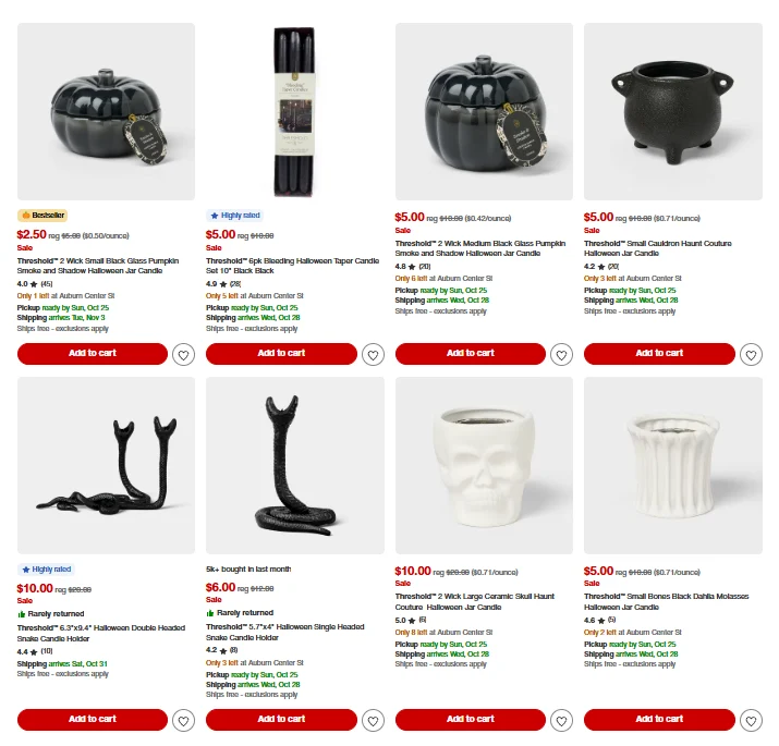 Halloween Candles 50% Off Deal at Target