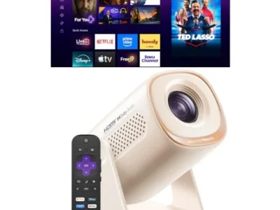 BIGASUO 720p Roku TV Smart Projector Only $59.xx (Reg. $110) at Amazon