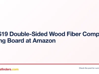 Reg $19 Double-Sided Wood Fiber Composite Cutting Board at Amazon