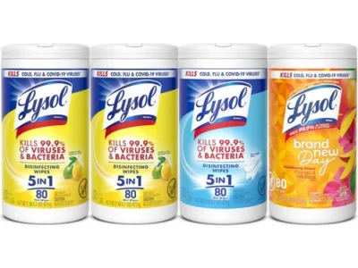 Lysol Disinfecting Wipes Bundle 4 Pack for $8.xx (Reg $15)