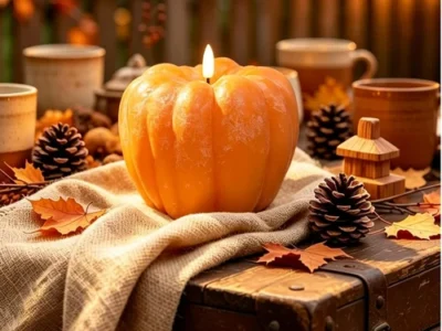 Rechargeable-Flickering-Pumpkin-Candles for $9.xx