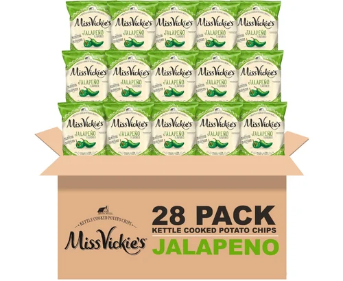 Miss Vickie’s Kettle Cooked Jalapeno Potato Chips 28-Count for $11.xx (Reg $25)