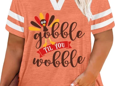 QAUN Plus Size Thanksgiving Shirt Only $12.xx (Reg. $19) at Amazon