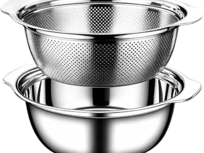 Amazon : Colander for Kitchen, 2 QT Stainless Steel Strainer, Rice Strainer Bowl $11.xx (Reg$16) + Free Prime Shipping. #Ad