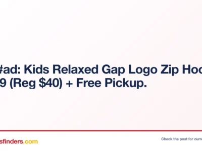 Gap #ad: Kids Relaxed Gap Logo Zip Hoodie $12.79 (Reg $40) + Free Pickup.