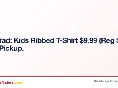 Gap #ad: Kids Ribbed T-Shirt $9.99 (Reg $25) + Free Pickup.