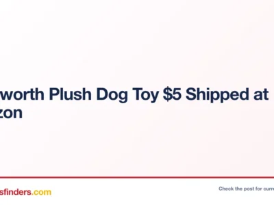 Duckworth Plush Dog Toy $5.xx Shipped at Amazon