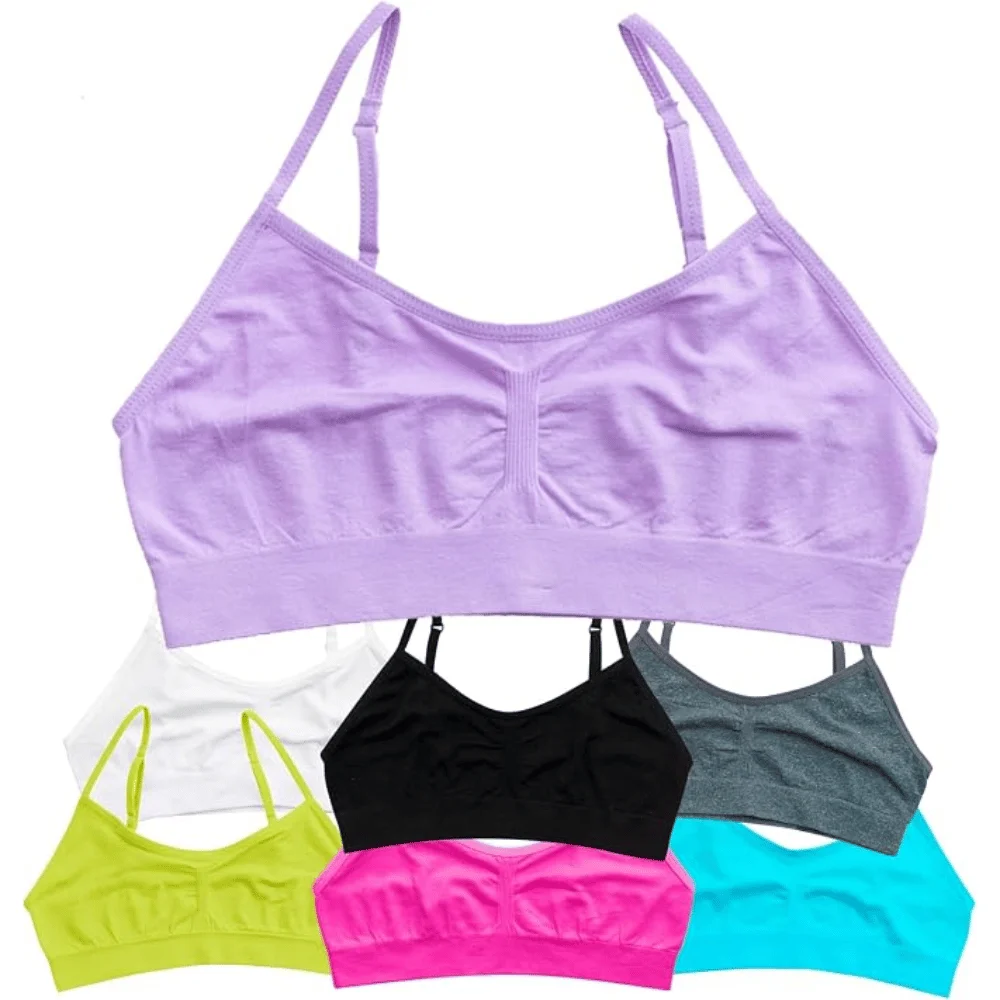 Girls Seamless Cami Training Bra 7-Pack Save $6.xx at Amazon