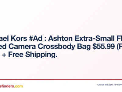 Michael Kors #Ad : Ashton Extra-Small Floral Printed Camera Crossbody Bag $55.99 (Reg $378) + Free Shipping.