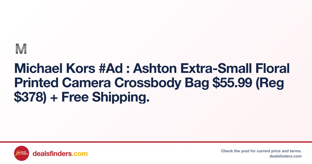 Ashton Camera Crossbody Bag $55.99 (Reg. $378) at Michael Kors