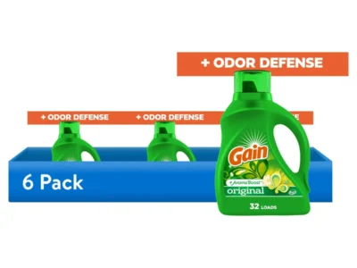 Walmart Daily Pick: Gain Liquid Laundry Detergent with Odor Fighters, Original Scent, 194 fl oz (134 Loads)