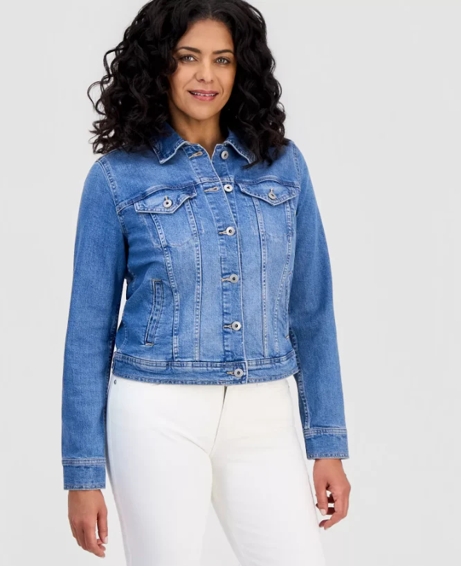 Style & Co Petite Denim Trucker Jacket Deal: Save $26.18 at Macy’s