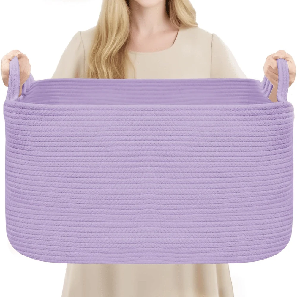 YOUDENOVA Large Blanket Basket Deal: Save $18.xx at Amazon