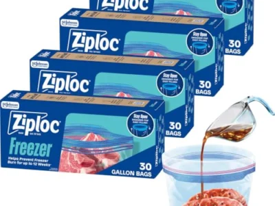 120-Count Ziploc Gallon Freezer Bags $14.xx at Amazon
