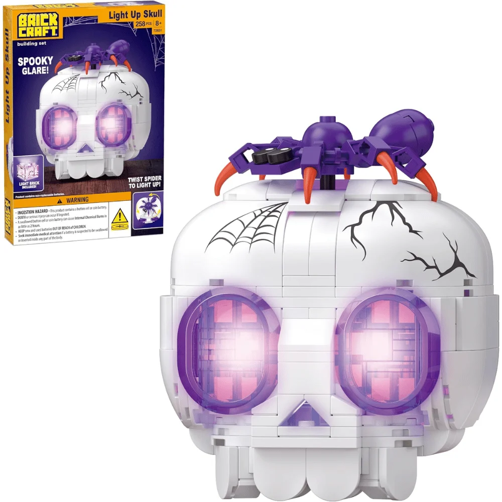 Brickcraft Halloween Skull Building Kit Deal: Save $11.xx at Amazon