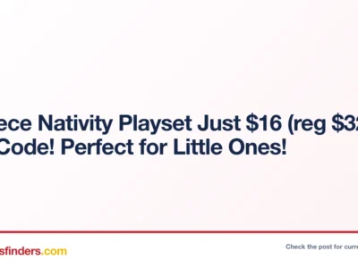 25 Piece Nativity Playset Just $16.xx (reg $32) with Code! Perfect for Little Ones!