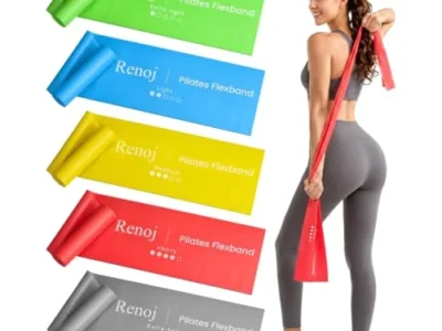 Prime Members: 5-Pk Renoj Latex-Free TPE Pilates Resistance Bands Set (various) $6.xx + Free S&H
