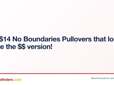 New $14 No Boundaries Pullovers that look a lot like the $$ version!