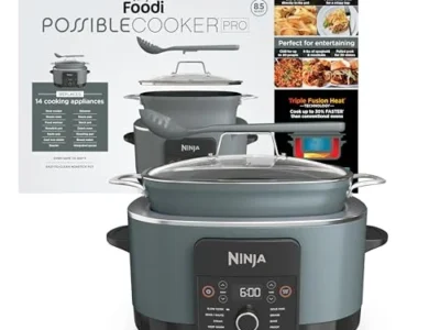 Ninja® PossibleCooker™ PRO 8-in-1, 8.5-qt, Sea Salt Gray, MC1001 | Replaces 14 appliances, Triple Fusion Heat®, slow cook, sauté, roast & steam $109.xx