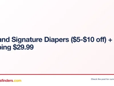 Kirkland Signature Diapers ($5-$10 off) + Free Shipping $29.99