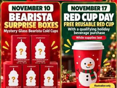 Starbucks Cup Dates: Bearista Surprise Boxes November 10 and Red Cup Day November 17