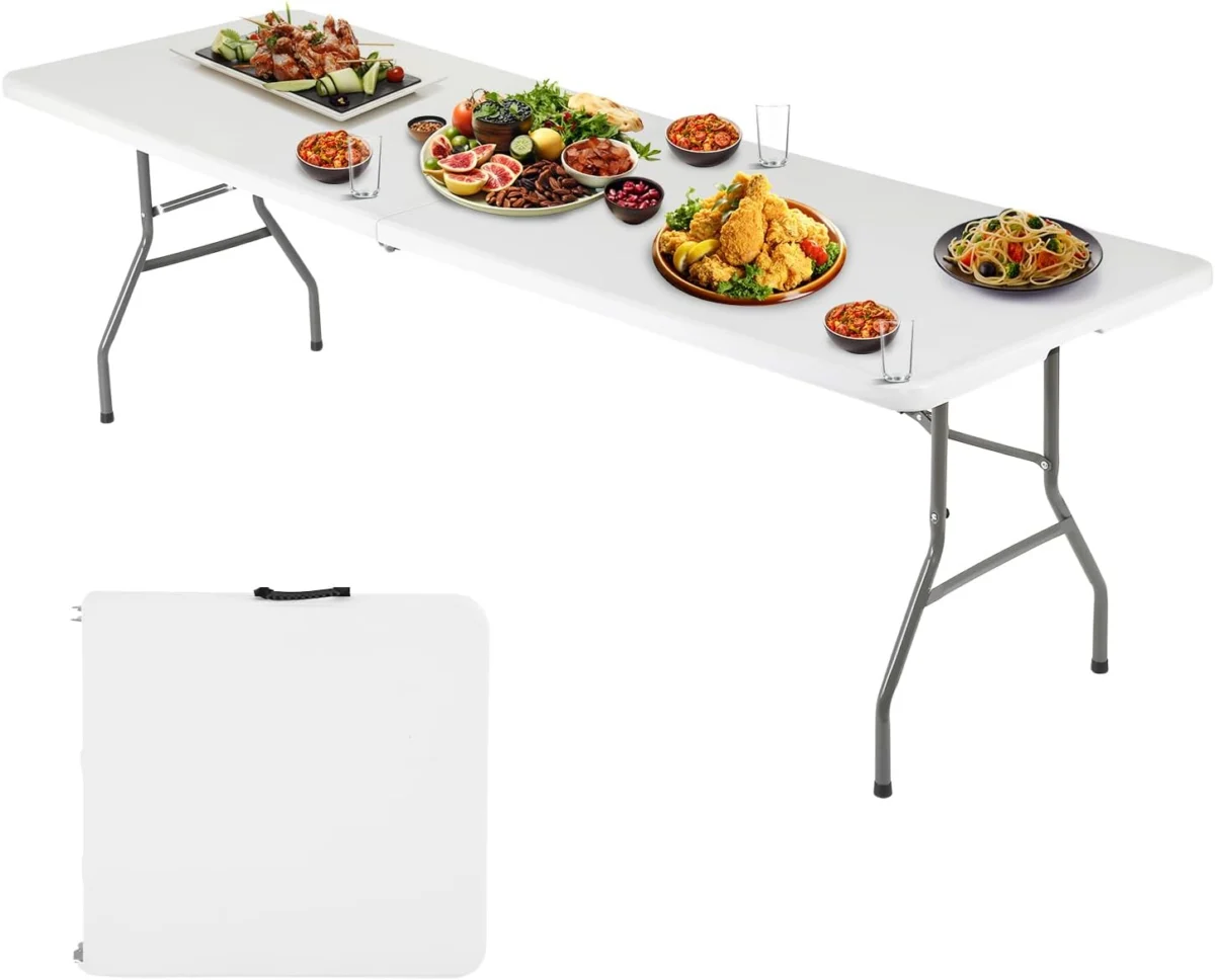 6FT White Folding Table Deal: Great Price at $41