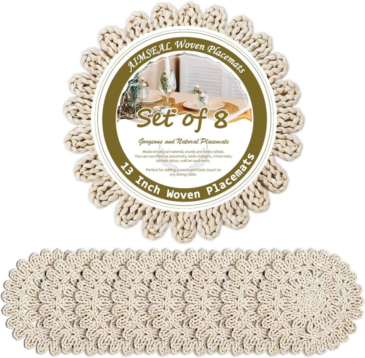 Woven Placemats Set of 8 Deal: Save with Promo Code