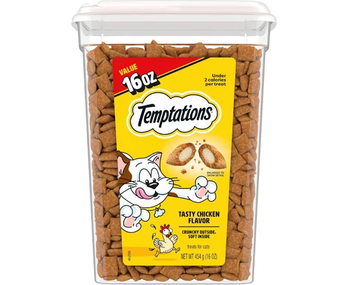 Temptations Cat Treats 16-Ounce Tub for $6.xx