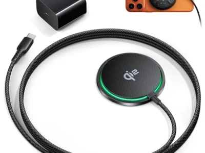 INIU Qi2 Magnetic Wireless Charging Pad w/ 20W PD Adapter & 4.9′ Cable $9.xx