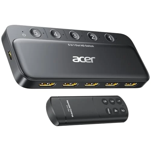 Acer 5-in-1 HDMI Switch Only $16.xx (Reg. $30) at Amazon