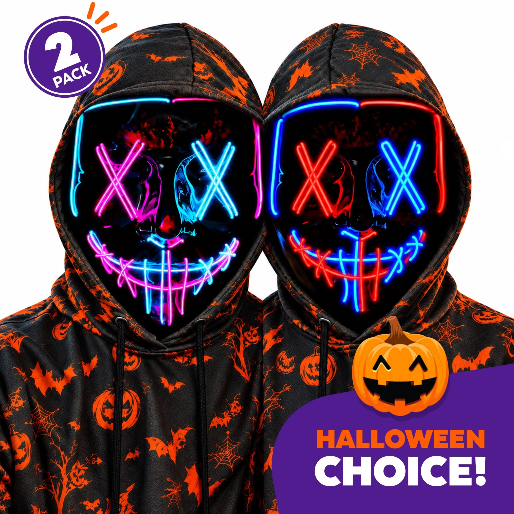 Jeexi LED 3-Light Halloween Mask Only $10 at Walmart
