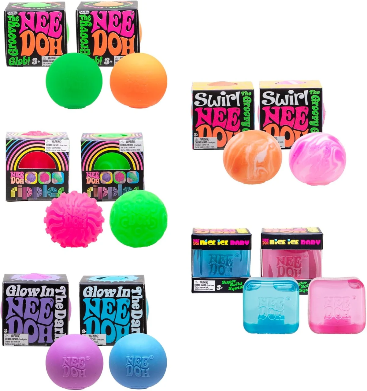 NeeDoh Teenie Toy 10-Pack Deal