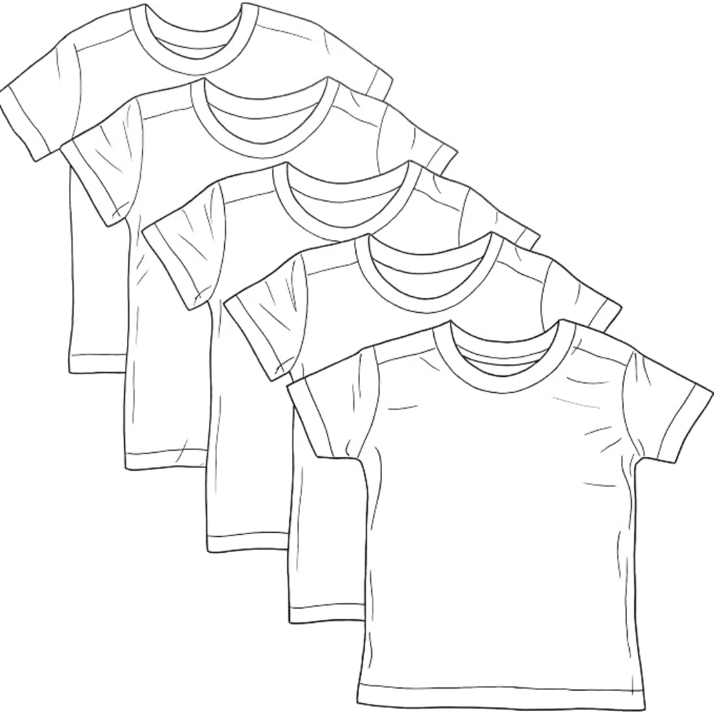 HonestBaby Cotton 5-Pack T-Shirt Deal: Save $16.xx at Amazon