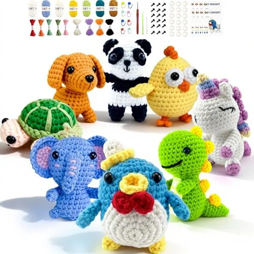 Cosminy Crochet Kit Only $32.xx – 8‑Piece Amigurumi Set at Amazon