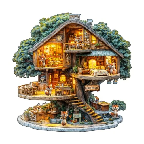 Fox Tree House Wood Puzzle Only $16.xx (Reg. $17) at Amazon